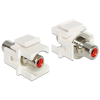 DELOCK Keystone modul RCA anya > RCA anya, piros