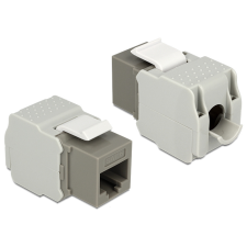DELOCK Keystone modul RJ45 anya > LSA Cat.6 UTP szürke kábel és adapter