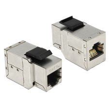 DELOCK Keystone modul RJ45 anya &gt; RJ45 anya Cat.6, ezüst egyéb hálózati eszköz
