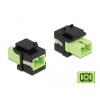 DELOCK Keystone modul SC Simplex aljzat - SC Simplex aljzat citromzöld / fekete