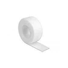 DELOCK Klettband auf Rolle L 1 m x B 20 mm weiß (18379) asztali számítógép kellék