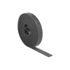 DELOCK Klettband auf Rolle L 5 m x B 15 mm grau (18390) asztali számítógép kellék