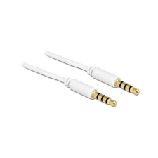 DELOCK Klinkekabel 3,5mm -> 3,5mm St/St 2.00m 4Pin weiß (83441) kábel és adapter