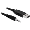 DELOCK konverter USB 2.0 apa > soros-TTL 3.5 mm sztereo jack, 1.8 m (3.3 V)