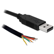 DELOCK konverter, USB 2.0 apa &gt; soros-TTL 6 nyílt kábel, 1.8 m (5 V) kábel és adapter