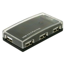 DELOCK külső HUB USB 2.0 (4 porttal), 480 Mbps, fekete egyéb hálózati eszköz