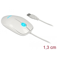 DELOCK LED-es optikai egér fehér (12537) (d12537) egér