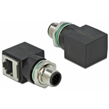 DELOCK M12 RJ-45 Átalakító Fekete 5cm 66315 kábel és adapter