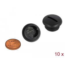 DELOCK M16 x 1,5 csavarmenetes záródugó, 10 db. fekete egyéb hálózati eszköz