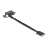  Delock M.2 kulcs A+E - PCIe x4 NVMe adapter hajlított 20 cm hosszú kábellel