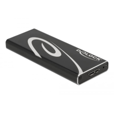 DELOCK M.2 külső SSD ház fekete (42007) (delock42007) asztali számítógép kellék