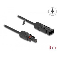 DELOCK MC4 szolár kábel apa - anya 3 m fekete kábel és adapter