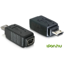 DELOCK Micro USB Mini USB Átalakító Fekete 4cm 65063 kábel és adapter