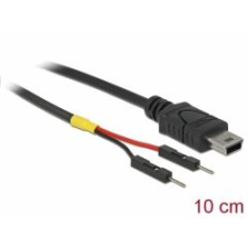 DELOCK Mini-B típusú USB tápkábel 2db különálló tűfejes apa véggel 10cm (85412) kábel és adapter