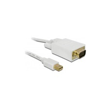 DELOCK mini DisplayPort - VGA kábel 5 m (fehér) kábel és adapter