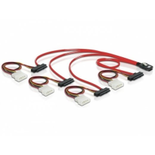 DELOCK mini SAS SFF-8087 > 4xSAS SFF-8482 + power 0,5m cable (83059) audió/videó kellék, kábel és adapter