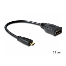 DELOCK nagy sebességű HDMI kábel Ethernettel - micro D apa > A anya audió/videó kellék, kábel és adapter
