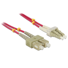 DELOCK OM4 optikai kábel LC/SC csatlakozás 10m (84684) (DE84684) kábel és adapter