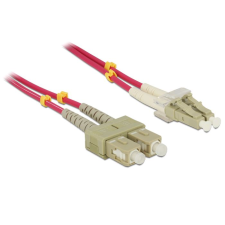 DELOCK OM4 optikai kábel LC/SC csatlakozás 3m (84682) (DE84682) kábel és adapter