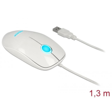 DELOCK Optical 3-button LED Mouse White egér