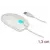 DELOCK Optika LED-es 3 gombos vezetékes egér (fehér) (DL12537)