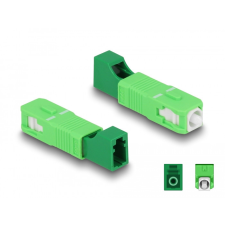 DELOCK Optikai szál hibrid párosító SC Simplex apa - LC Simplex anya zöld egyéb hálózati eszköz