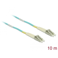 DELOCK optikai szálas LC > LC többszörös OM3 kábel 10m (86562) (DE86562) kábel és adapter
