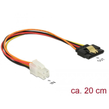 DELOCK P4 kábel apa -> SATA 15tűs anya 20cm (85519) (d85519) kábel és adapter