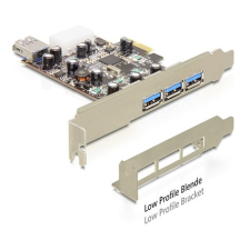 DELOCK PCI-E x1 - 3+1 portos USB3.0 IO vezérlő vezérlőkártya