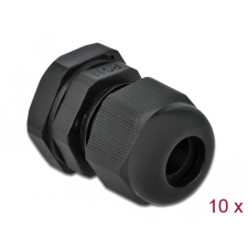 DELOCK PG11 tömszelence 10 db. fekete (60196) (60196) asztali számítógép kellék