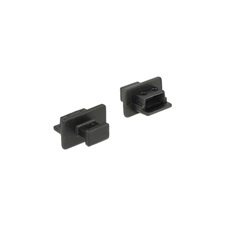 DELOCK porvédő USB mini-B kimenethez (10db, fekete) kábel és adapter