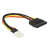 DELOCK Power Cable SATA 15 pin male > 4 pin floppy male 15cm