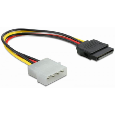 DELOCK Power Cable SATA HDD > 4 pin male – straight kábel és adapter