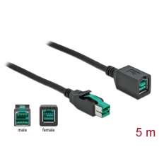 DELOCK PoweredUSB bővítőkábel 12 V 5 m kábel és adapter