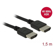 DeLock Premium HDMI Cable 4K 60 Hz 1,5m kábel és adapter