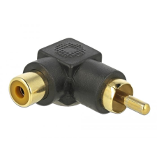 DELOCK RCA adapter hajlított apa - anya (66168) (d66168) kábel és adapter