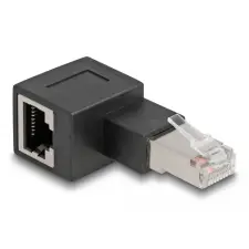 DELOCK RJ45 apa - RJ45 anya 90° bal oldali Adapter kábel és adapter
