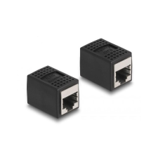 DELOCK RJ45 CAT6A UTP -> RJ45 CAT6A UTP F/F adapter fekete (87796) kábel és adapter