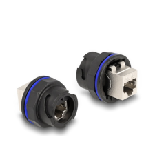 DELOCK RJ45 Cat.6A beépített csatlakozó fekete (67048) (67048) kábel és adapter