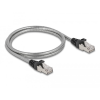 DELOCK RJ45, fém borítású kábel Cat.6A U/FTP, 1 méter