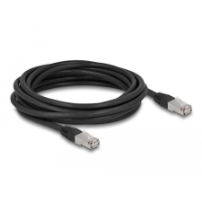 DELOCK RJ45 hálózati kábel Cat.6A S/FTP PE kültéri 2 m fekete kábel és adapter