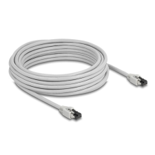 DELOCK RJ45 hálózati kábel Cat.8.1 S/FTP 10 m szürke kábel és adapter