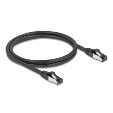 DELOCK RJ45 hálózati kábel Cat.8.1 S/FTP 1 m fekete kábel és adapter