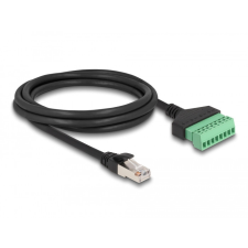 DELOCK RJ45 Kábel Cat.6 apa - Terminal Block Adapter 1 m 2-rész kábel és adapter
