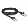 DELOCK RJ50 kábel apa - RJ50 apa S/FTP 2 m fekete (DL80188)