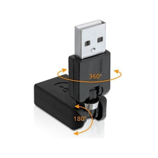 DELOCK Rotation adapter USB 2.0-A male > female (65260) kábel és adapter