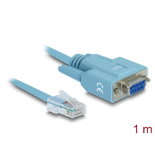 DELOCK RS-232 DB9 female > 1x Serial RS-232 RJ45 male Adapter 1m Blue (63341) kábel és adapter