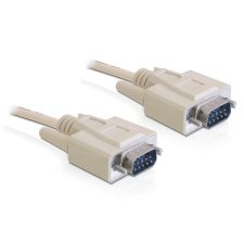 DELOCK RS-232 soros kábel, Sub-D9 apa / apa, 1 m kábel és adapter