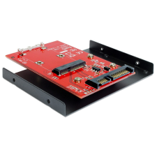 DELOCK SATA 22 pin &gt; mSATA konverter, 3.5 kerettel kábel és adapter