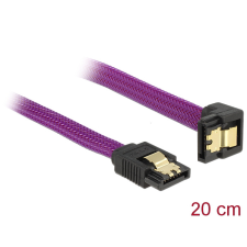 DELOCK - SATA 3 F/F adatkábel 0.2m - 83694 kábel és adapter
